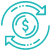 Low-cost -> High ROI Icon
